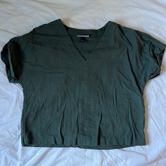 Universal Thread Tops - Universal Thread Linen Cuffed Top